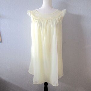 Vintage See Through Nightie Negligee Chiffon